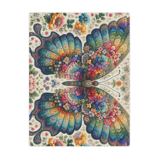 Vintage: Microfiber Blanket (Vibrant Wings)