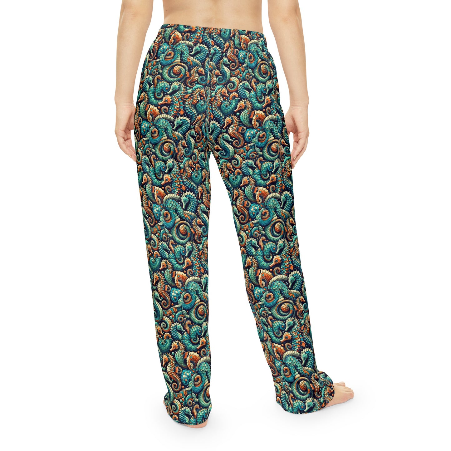 Mermaid: Pajama Pants (Seahorse Swirl)