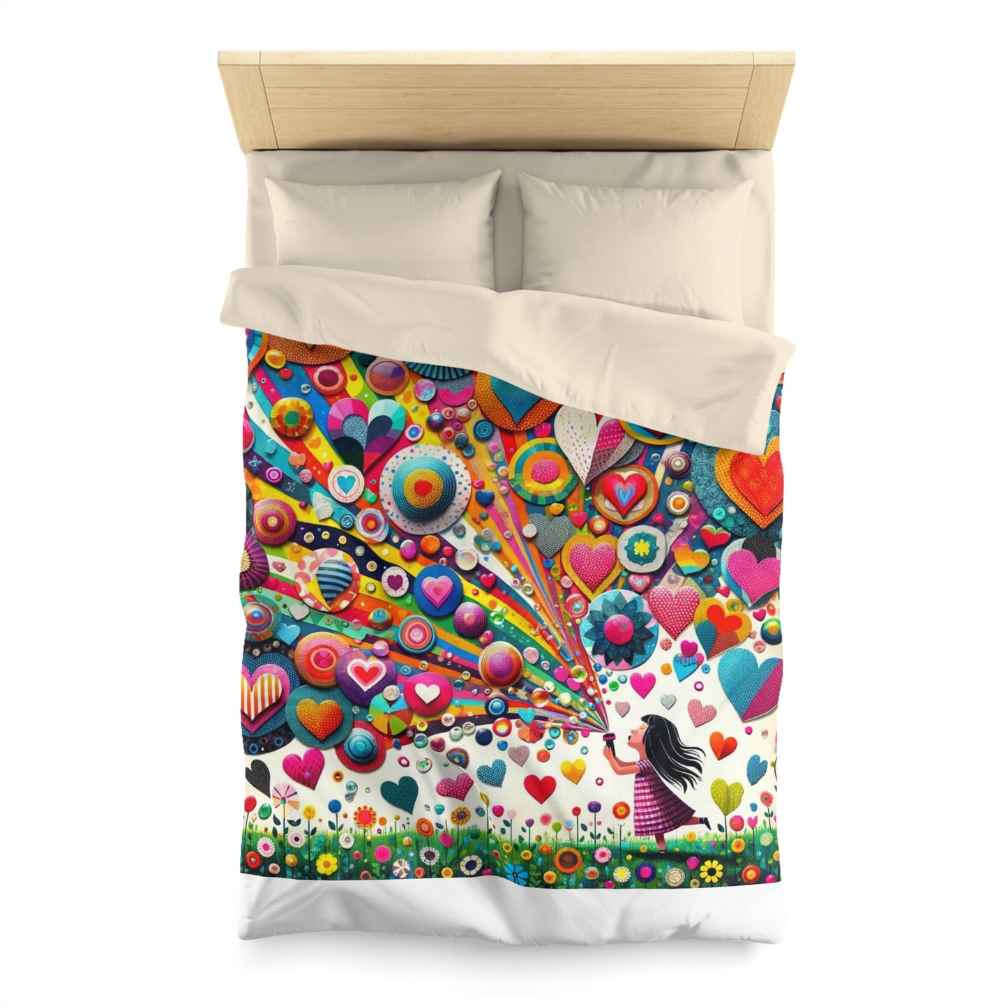 Love: Duvet Cover (Kaleidoscope Heart)