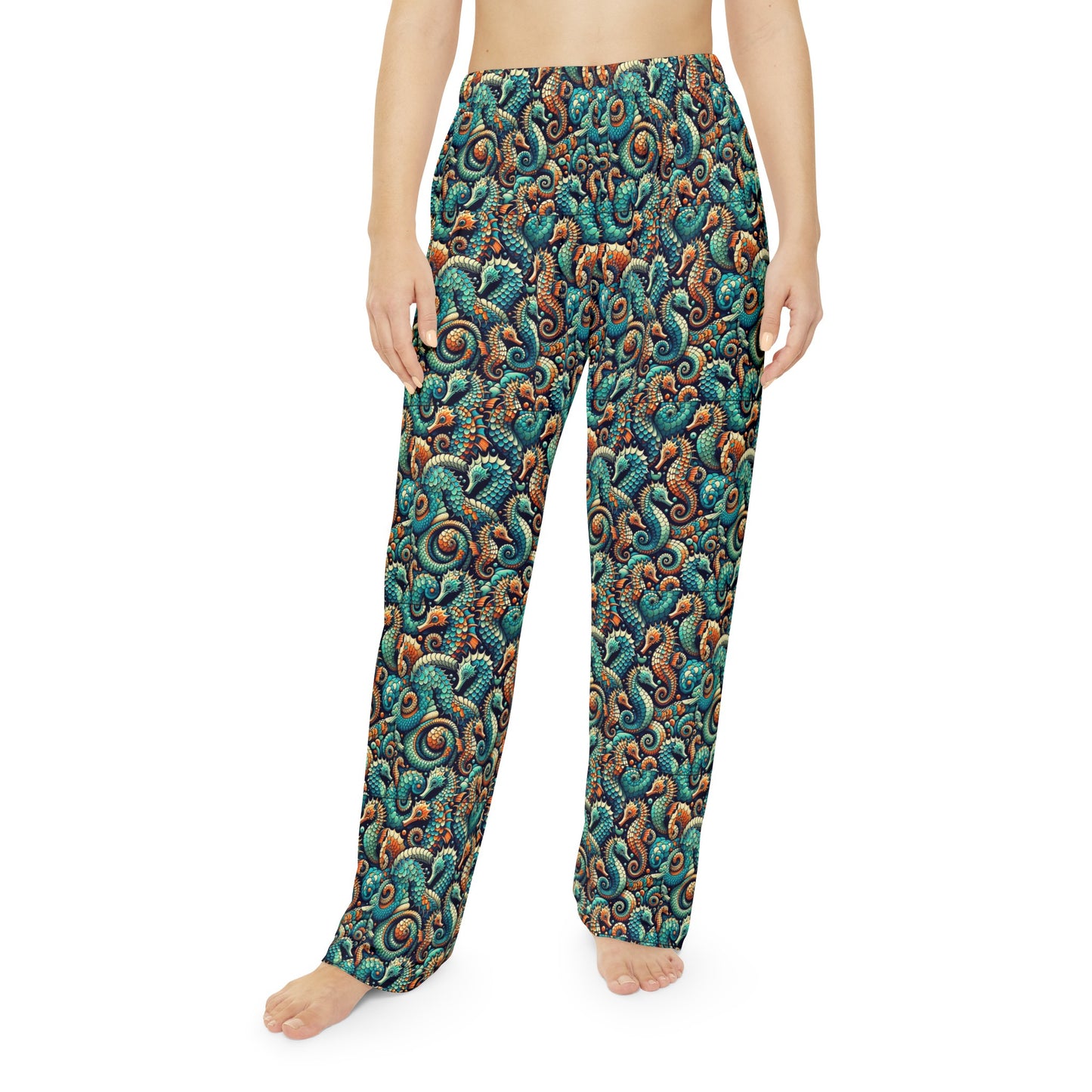 Mermaid: Pajama Pants (Seahorse Swirl)