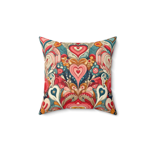 Love: Square Pillow (Amour Flourish)