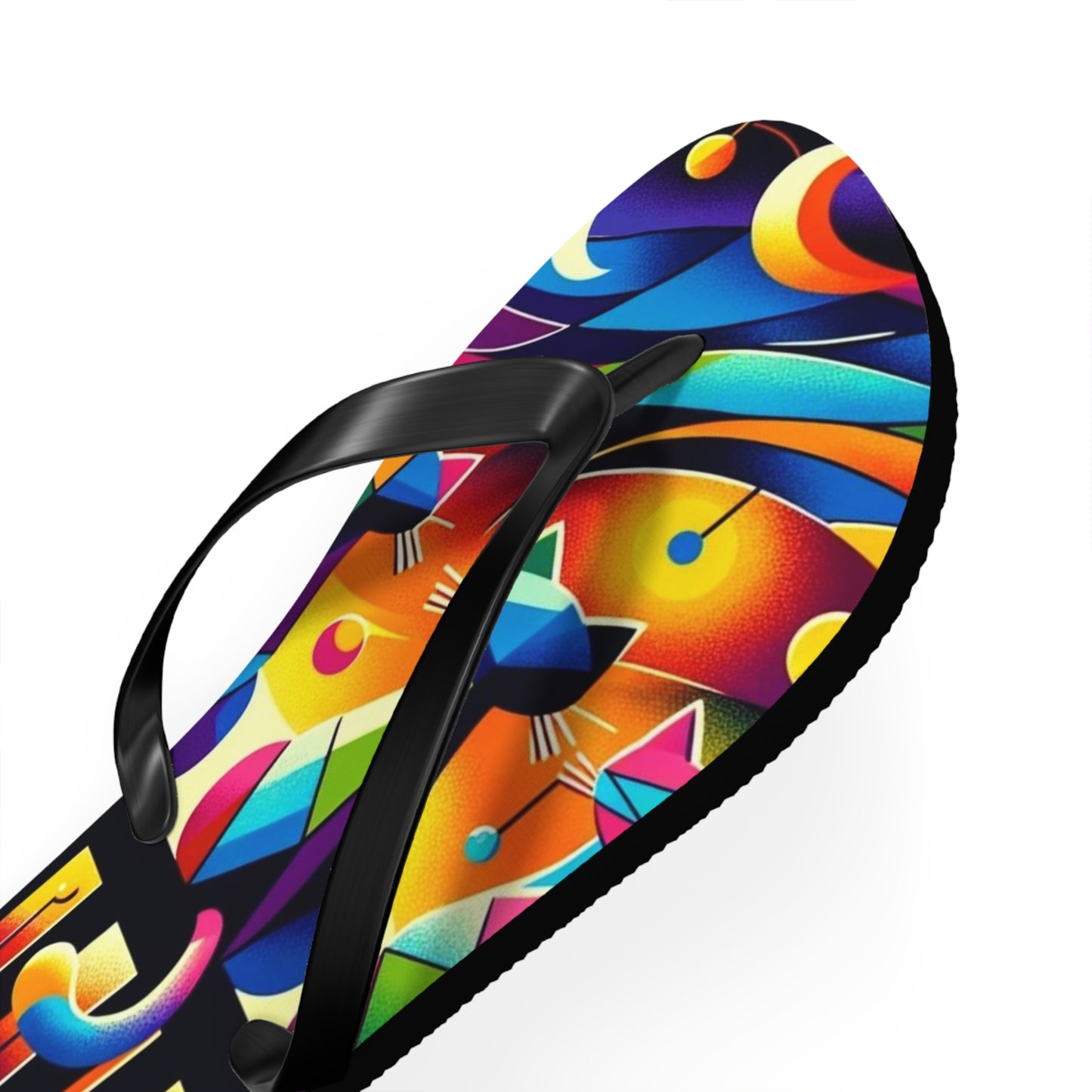 Cats: Flip Flops (Cubist Cats)