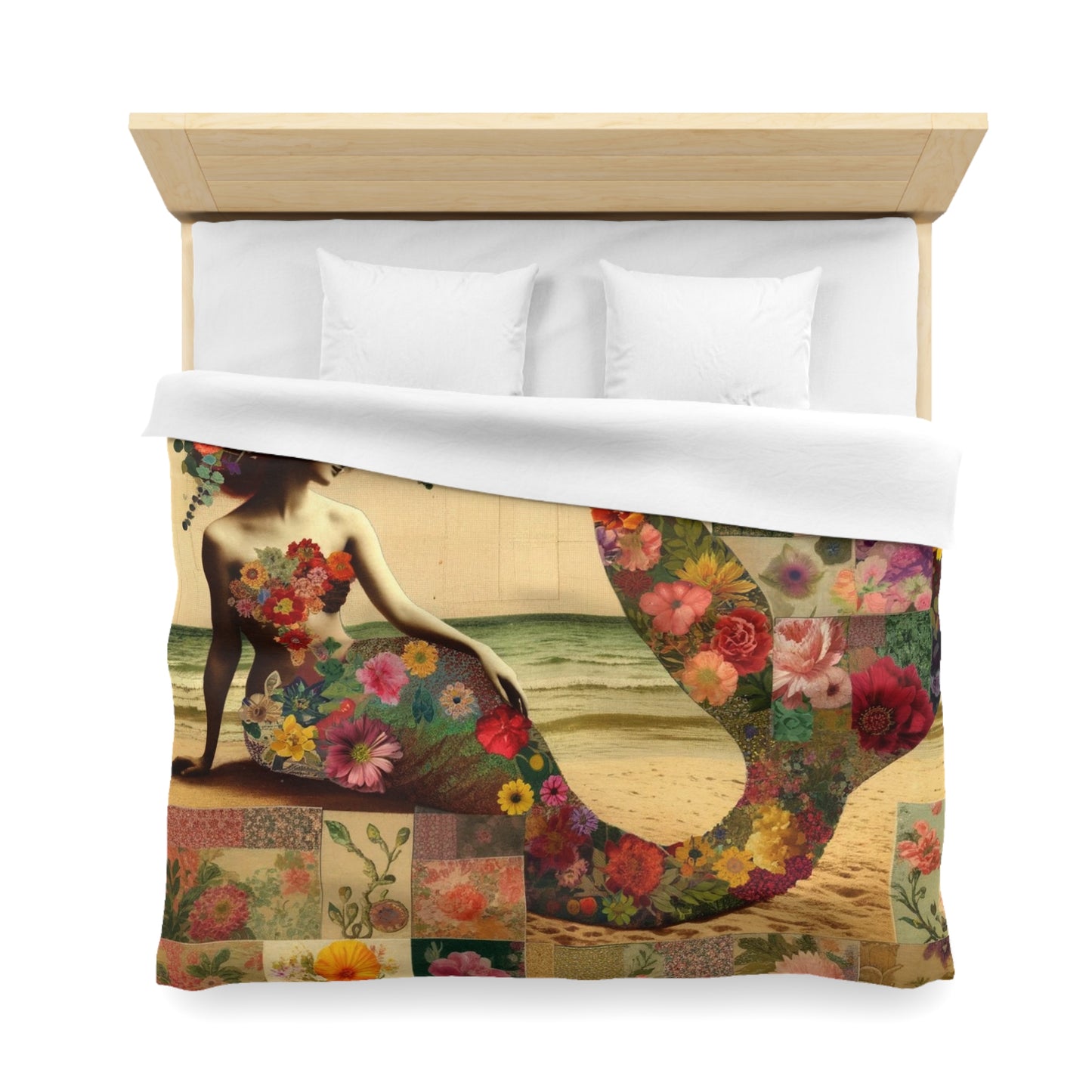 Mermaid: Duvet Cover (Floral Siren)